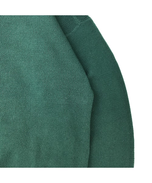 Eddie Bauer（エディーバウアー）の「90s Eddie Bauer / Pullover Cotton Knit Sweater / Green / Used （ニット/セーター・メンズ・その他）」の3枚目の写真