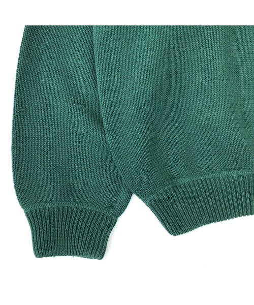 Eddie Bauer（エディーバウアー）の「90s Eddie Bauer / Pullover Cotton Knit Sweater / Green / Used （ニット/セーター・メンズ・その他）」の4枚目の写真