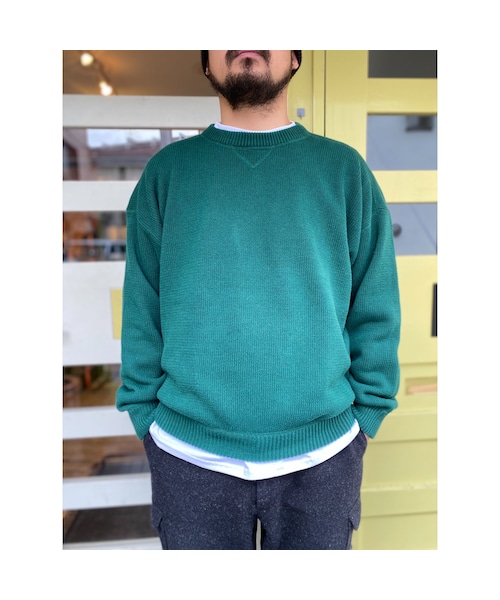 Eddie Bauer リブ コットンニット　90s Eddie Bauer（エディーバウアー）の「90s Eddie Bauer