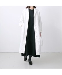 UNIVERSAL TISSU ユニヴァーサルセブンリネンデニムダスターコート UNIVERSAL SEVEN ユニヴァーサルセブン｜リネンデニムダスター