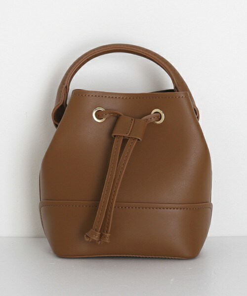 DHOLIC（ディーホリック）の「2WAY巾着バッグ（ショルダーバッグ・レディース・ブラウン/ベージュ/レッド/ブラック/その他/ホワイト・FREE）」の4枚目の写真