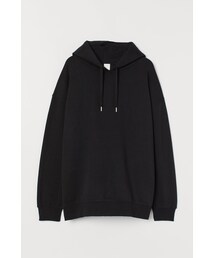 H&M | H&M - H&M+ ロングスウェットパーカ - ブラック(パーカー)