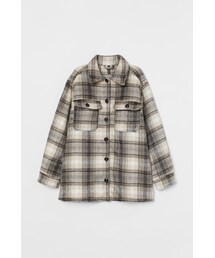 H&M | H&M - シャツジャケット - ベージュ(ダウンジャケット/コート)