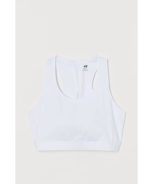 H M エイチ アンド エム の H M H M ハイサポート スポーツブラ ホワイト スポーツグッズ Wear