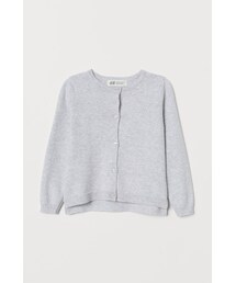 H&M | H&M - コットンファインニットカーディガン - グレー(カーディガン/ボレロ)