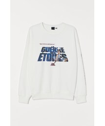 H&M | H&M - プリントスウェットシャツ - ホワイト(スウェット)