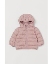 H&M | H&M - フーデッド パッデッドジャケット - ピンク(ダウンジャケット/コート)