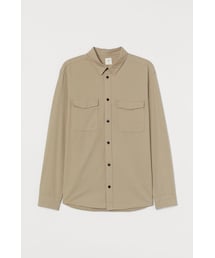 H&M | H&M - ツイルユーティリティシャツ - ベージュ(シャツ/ブラウス)