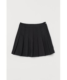 H&M | H&M - プリーツスカート - ブラック(スカート)