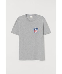 H&M | H&M - プリントTシャツ - グレー(Tシャツ/カットソー)