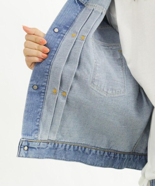 OZOC（オゾック）の「【Wrangler/ラングラー】デニムジャケット（ジャケット/アウター・レディース・ライトブルー(091)/タバコブラウン(054)・38(M)）」の21枚目の写真