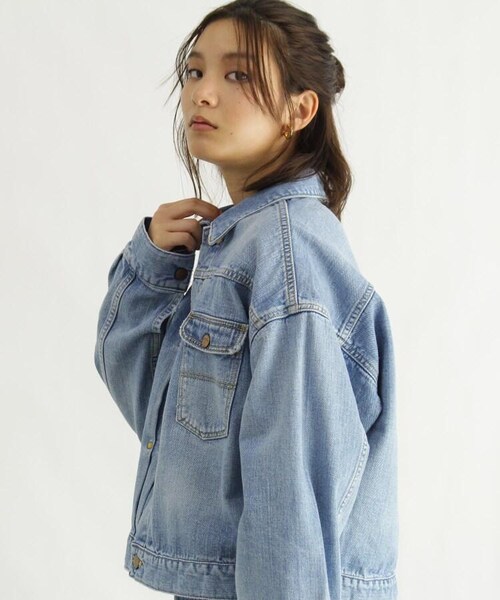 OZOC（オゾック）の「【Wrangler/ラングラー】デニムジャケット（ジャケット/アウター・レディース・ライトブルー(091)/タバコブラウン(054)・38(M)）」の9枚目の写真