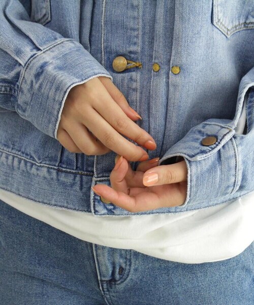 OZOC（オゾック）の「【Wrangler/ラングラー】デニムジャケット（ジャケット/アウター・レディース・ライトブルー(091)/タバコブラウン(054)・38(M)）」の17枚目の写真