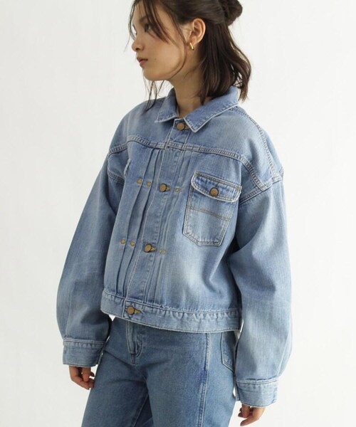 OZOC（オゾック）の「【Wrangler/ラングラー】デニムジャケット（ジャケット/アウター・レディース・ライトブルー(091)/タバコブラウン(054)・38(M)）」の8枚目の写真