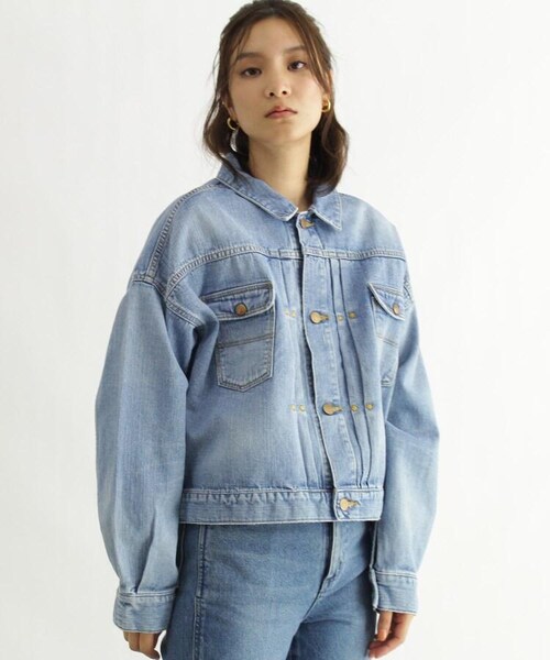 OZOC（オゾック）の「【Wrangler/ラングラー】デニムジャケット（ジャケット/アウター・レディース・ライトブルー(091)/タバコブラウン(054)・38(M)）」の3枚目の写真