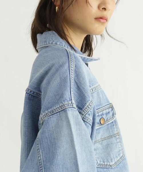 OZOC（オゾック）の「【Wrangler/ラングラー】デニムジャケット（ジャケット/アウター・レディース・ライトブルー(091)/タバコブラウン(054)・38(M)）」の16枚目の写真