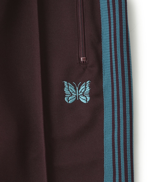 ナロー L ボルドー　ターコイズ　needles トラックパンツ Needles ニードルズ トラックパンツ ボルドー ターコイズ 20SS 古着