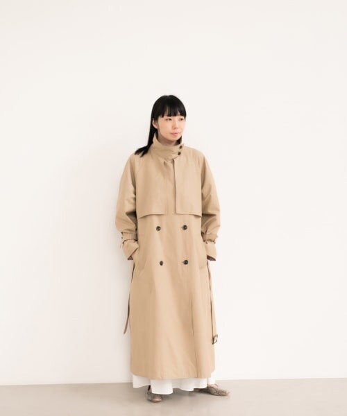 LOWRYS FARM（ローリーズファーム）の「スタンドトレンチＣＯＡＴ（ジャケット/アウター・ベージュ/カーキ）」の5枚目の写真