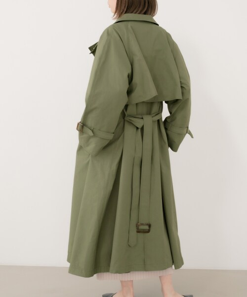 LOWRYS FARM（ローリーズファーム）の「スタンドトレンチＣＯＡＴ（ジャケット/アウター・ベージュ/カーキ）」の2枚目の写真