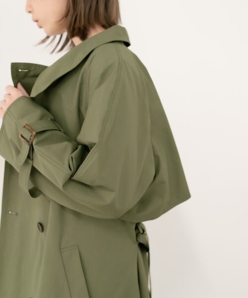 LOWRYS FARM（ローリーズファーム）の「スタンドトレンチＣＯＡＴ（ジャケット/アウター・ベージュ/カーキ）」の9枚目の写真