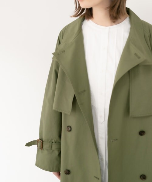 LOWRYS FARM（ローリーズファーム）の「スタンドトレンチＣＯＡＴ（ジャケット/アウター・ベージュ/カーキ）」の8枚目の写真