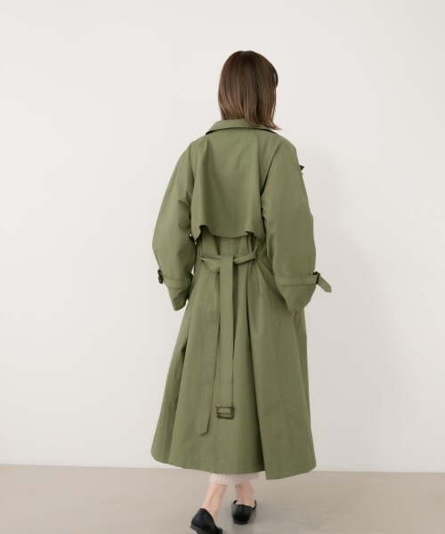 LOWRYS FARM（ローリーズファーム）の「スタンドトレンチＣＯＡＴ（ジャケット/アウター・ベージュ/カーキ）」の7枚目の写真