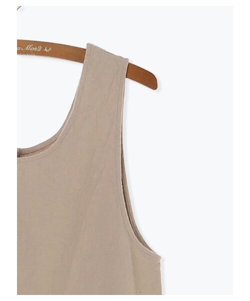 Samansa Mos2（サマンサ モスモス）の「前後着サロペット（オールインワン・サロペット・オフホワイト/ベージュ/ブルー・F）」の4枚目の写真