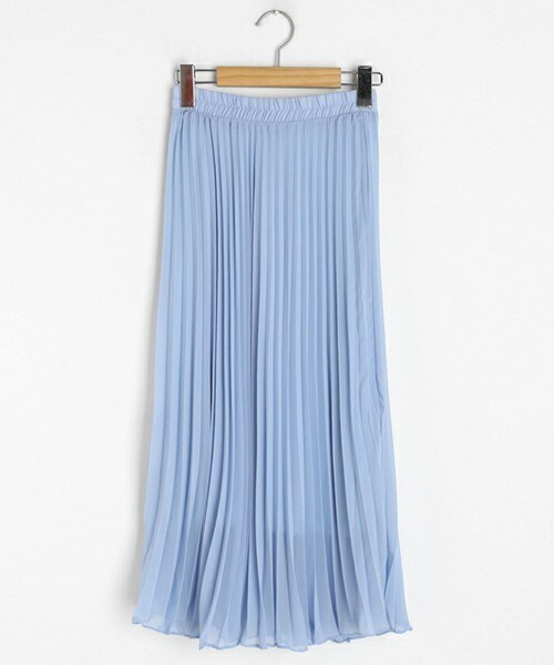 DHOLIC(ディーホリック)の「プリーツシフォンスカート(スカート・レディース・ベージュ/ホワイト/グリーン/ブルー/ブラック/ピンク・FREE)」の5枚目の写真