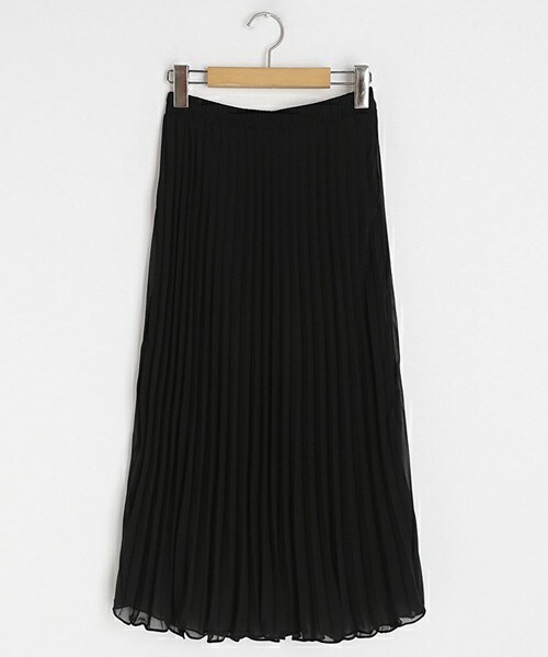 DHOLIC(ディーホリック)の「プリーツシフォンスカート(スカート・レディース・ベージュ/ホワイト/グリーン/ブルー/ブラック/ピンク・FREE)」の3枚目の写真