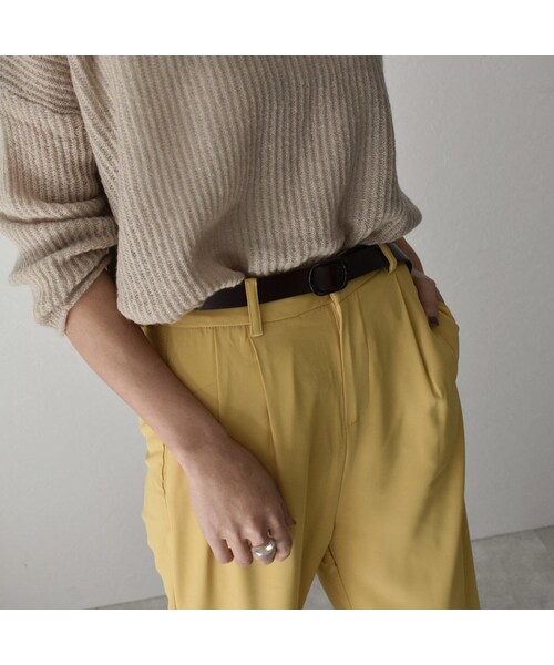 Lavish Gate(ラヴィッシュゲート)の「mb-belt-02036 本革レザー バックルベルト ブラック ダークブラウン(ベルト・レディース・その他)」の5枚目の写真