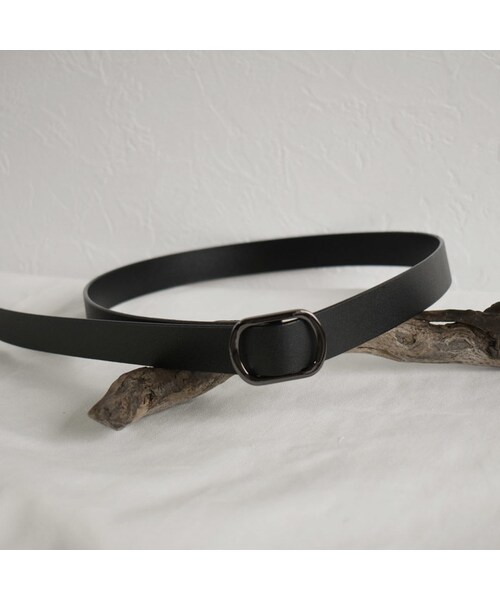 Lavish Gate(ラヴィッシュゲート)の「mb-belt-02036 本革レザー バックルベルト ブラック ダークブラウン(ベルト・レディース・その他)」の9枚目の写真