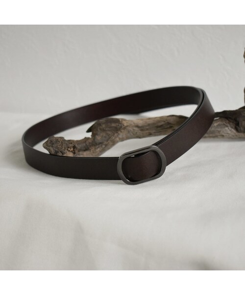 Lavish Gate(ラヴィッシュゲート)の「mb-belt-02036 本革レザー バックルベルト ブラック ダークブラウン(ベルト・レディース・その他)」の10枚目の写真