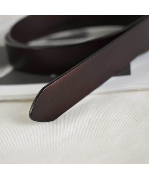 Lavish Gate(ラヴィッシュゲート)の「mb-belt-02036 本革レザー バックルベルト ブラック ダークブラウン(ベルト・レディース・その他)」の11枚目の写真