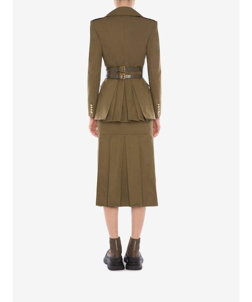 Alexander McQueen（アレキサンダーマックイーン）の「Alexander Mcqueen Military Jacket（ジャケット/アウター・レディース・Khaki Green・38）」の4枚目の写真