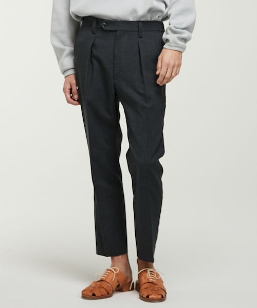 LIDNM（リドム）の「TAPERED ANKLE SLACKS（スラックス・メンズ・グレー系・SMALL/MEDIUM/LARGE）」の2枚目の写真