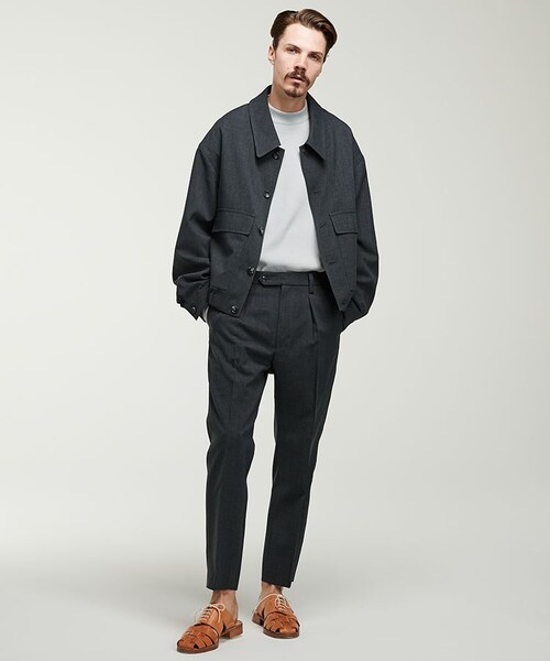 LIDNM（リドム）の「TAPERED ANKLE SLACKS（スラックス・メンズ・グレー系・SMALL/MEDIUM/LARGE）」の6枚目の写真