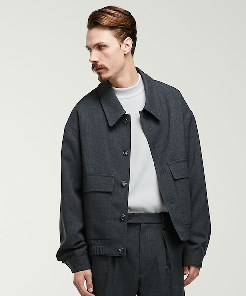 LIDNM（リドム）の「W POCKET BLOUSON（ブルゾン・メンズ・グレー系・MEDIUM/LARGE）」の2枚目の写真