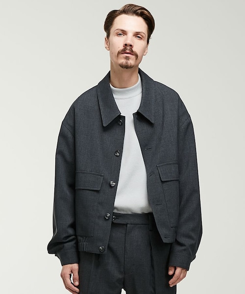 LIDNM（リドム）の「W POCKET BLOUSON（ブルゾン・メンズ・グレー系・MEDIUM/LARGE）」の3枚目の写真