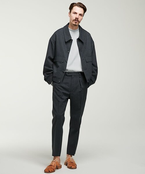 LIDNM（リドム）の「W POCKET BLOUSON（ブルゾン・メンズ・グレー系・MEDIUM/LARGE）」の6枚目の写真