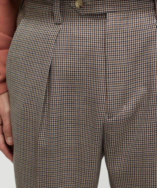 LIDNM（リドム）の「GUN CLUB CHECK SLACKS（スラックス・メンズ・ベージュ系・SMALL/MEDIUM/LARGE）」の5枚目の写真