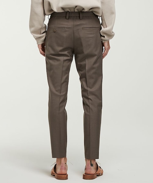LIDNM（リドム）の「HI STRETCH SKINNY SLACKS（スラックス・メンズ・ブラウン系・SMALL/MEDIUM/LARGE）」の4枚目の写真