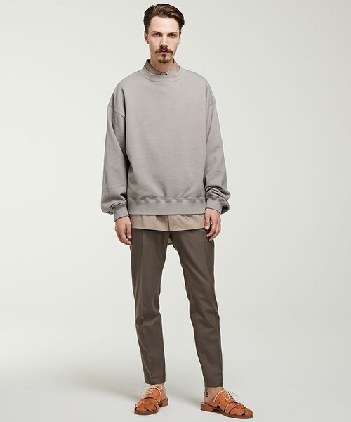 LIDNM（リドム）の「HI STRETCH SKINNY SLACKS（スラックス・メンズ・ブラウン系・SMALL/MEDIUM/LARGE）」の5枚目の写真