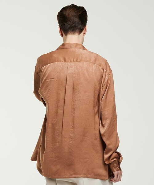 LIDNM（リドム）の「W POCKET OPEN COLLAR（シャツ/ブラウス・メンズ・ベージュ系・MEDIUM/LARGE）」の3枚目の写真