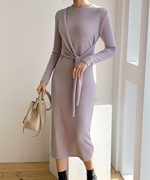 DHOLIC（ディーホリック）の「ストラップワンピース（ワンピース・レディース・ベージュ/パープル/ブラック・FREE）」の3枚目の写真