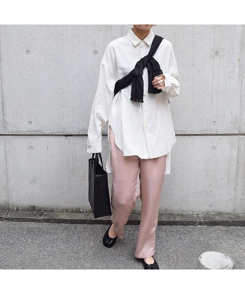 no brand（ノーブランド）の「ヴィンテージサテンラインPT（その他パンツ・レディース・その他）」の2枚目の写真