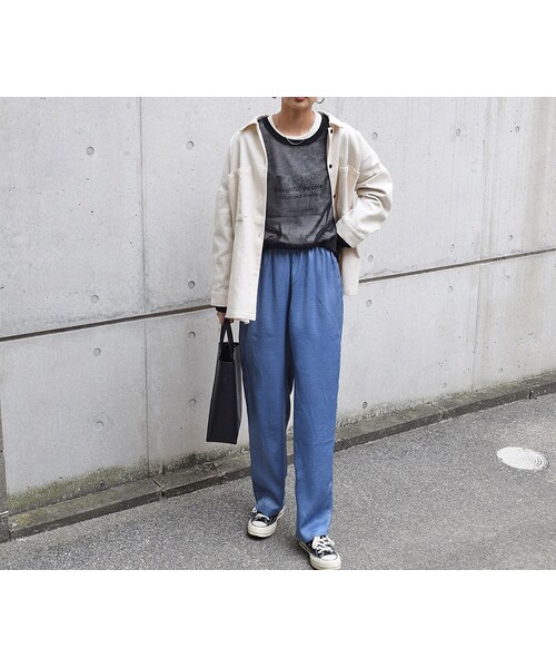 no brand（ノーブランド）の「ヴィンテージサテンラインPT（その他パンツ・レディース・その他）」の7枚目の写真