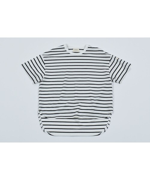 cache cache（カシュ カシュ）の「Undeny  ボーダービッグTシャツ  （Tシャツ/カットソー・キッズ・その他）」の2枚目の写真