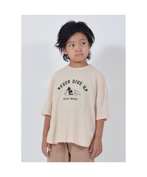 cache cache（カシュ カシュ）の「Fov　NEVER GIVE UP Mickey　Tシャツ   （Tシャツ/カットソー・キッズ・その他）」の2枚目の写真