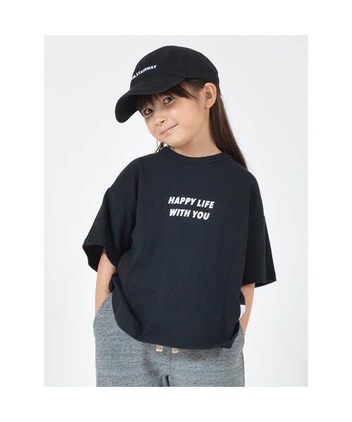 cache cache（カシュ カシュ）の「GENERATOR　HAPPY LIFE  Tシャツ（Tシャツ/カットソー・キッズ・その他）」の5枚目の写真
