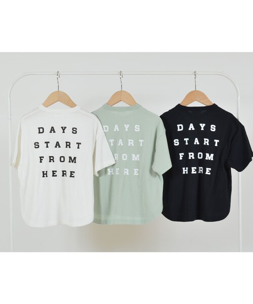 cache cache（カシュ カシュ）の「GENERATOR　HAPPY LIFE  Tシャツ（Tシャツ/カットソー・キッズ・その他）」の2枚目の写真